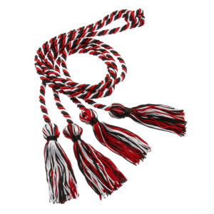 Red Black White Double Entwined Honor Cord